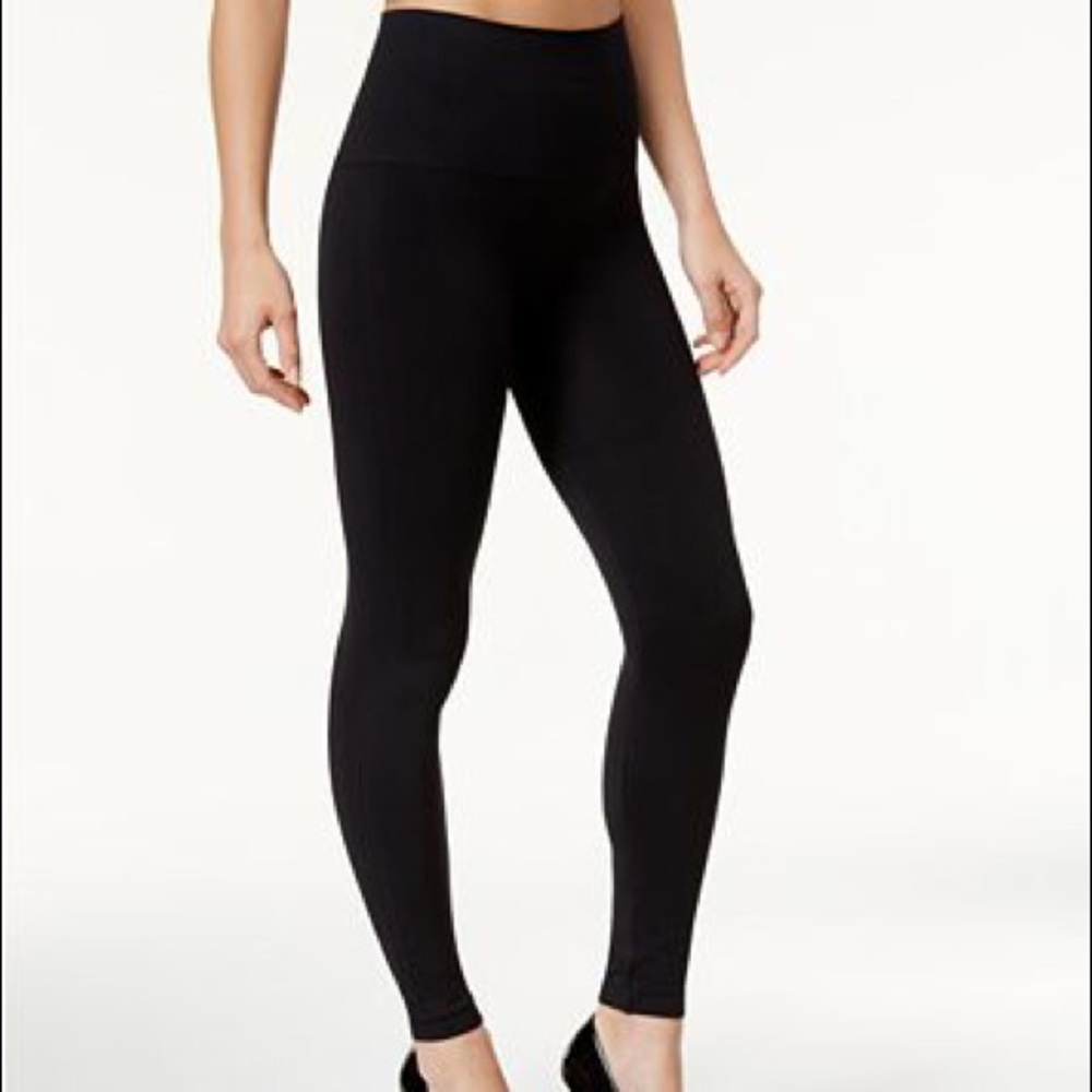 Spanx Look At Me Now Leggings - Plain Black